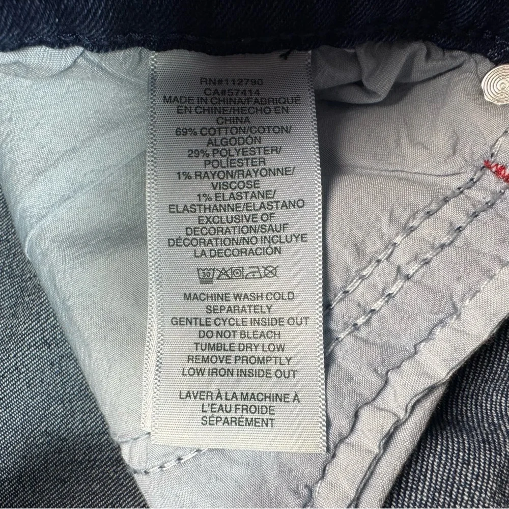 NWT New $159 True Religion Ricky Straight Leg Flap Pockets Jeans Size 30 x 33